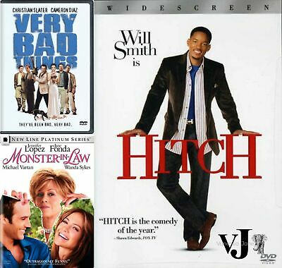 Comedy DVD Bundle:Monster-in-Law, Hitch, Very Bad Things
