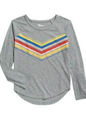 Epic Threads Big Girls Metallic Multicolored Chevron T-Shirt, Size Small