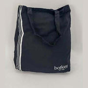 Botkier Fabric tote/Black silver stripe