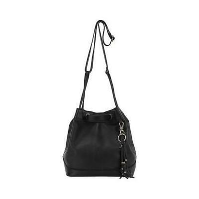 The Sak Castella Leather Boho Drawstring Bucket Bag