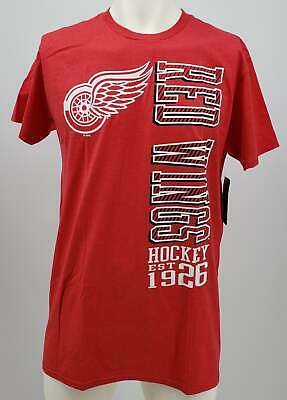NHL Detroit Red Wings Mens Heathered Tee, Large, Red Heather
