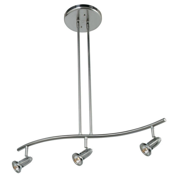 Access Lighting-Cobra Spotlight Pendant Brushed Steel Finish-52205-BS