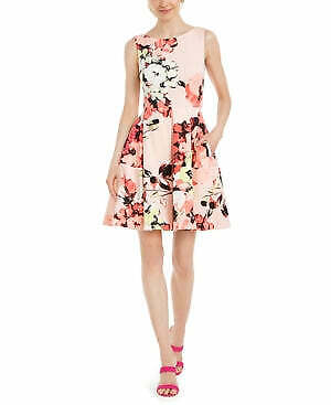 Taylor Floral Scuba Fit & Flare Dress