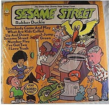 Vintage Sesame Street - Rubber Duckie and Other Songs (LP, Peter Pan) 8095