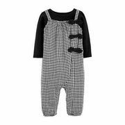 Carter's Baby Girls 2-Pc. T-Shirt and Gingham Jumpsuit Set