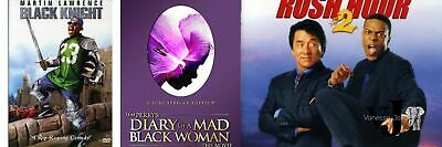 Comedy DVD Bundle: Rush Hour 2, Black Knight, Diary of a Mad Black Woman