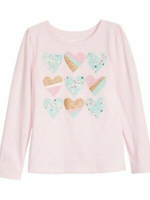 Epic Threads Toddler Girls Heart Pattern T-Shirt, Various Sizes