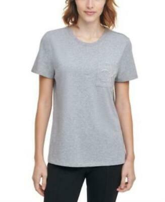 Calvin Klein Rhinestone Logo Pocket T-Shirt, Size XL