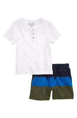 Splendid Baby Boys 2-Piece Colorblock Shorts and T-Shirt Set, 12-18 Months