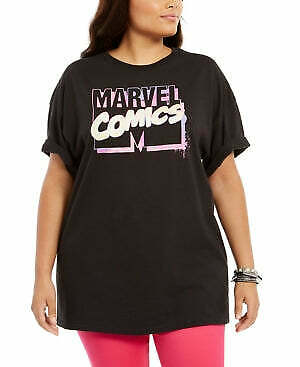 Mighty Fine Trendy Plus Size Cotton Marvel Comics, Size 4X