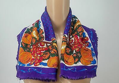 Japanese Vintage Scarf Classic Purple Dark Large Square