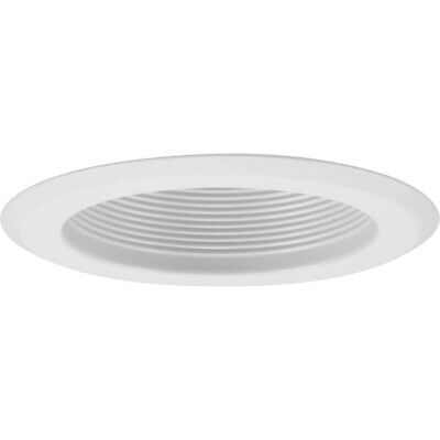 Progress Lighting 5 inch Recessed Step Baffle Trim for P851-ICAT, White Finish