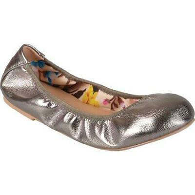 Journee Collection Womens Lindy Flat,Size 10M/Pewter