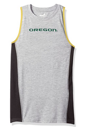NCAA Oregon Ducks Youth Fan Gear Tank Shirt, Large 14-16, Heather Grey
