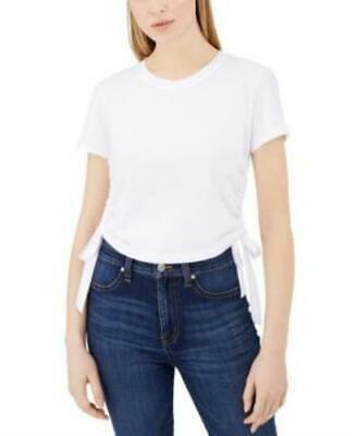 Calvin Klein Jeans Cotton Ruched Side-Tie T-Shirt, Size XL