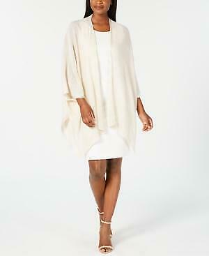 Cejon Womens Metallic Pointelle-border Evening Wrap Ivory/gold One Size