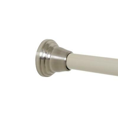 Zenna Home NeverRust Decorative Finial 46–72 In. Aluminum Shower Rod