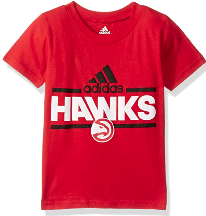 NBA Toddler Atlanta Hawks Mini Dassler Short Sleeve Tee-Red-3T