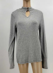 PPLA Robbi Women's  Long Sleeve Top,Size Medium Gray