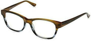 Corinne McCormack Womens Hillary Square Reading Glasses, Brown Fade, Floor Mode