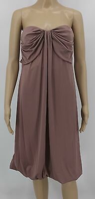 To The Max Lined Strapless Flowy Lightweight Mini Mauve Dress, Size M