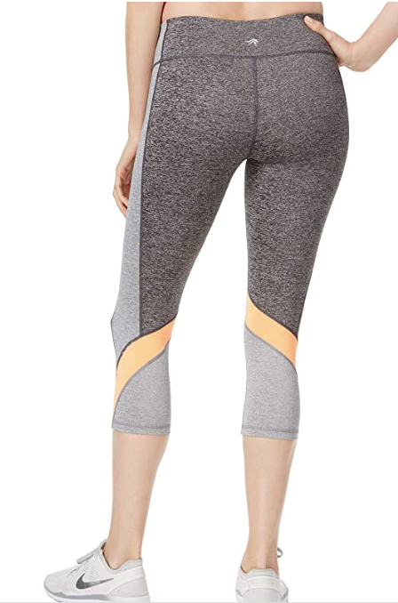 Ideology Womens Workout Fitness Athletic Leggings Gray, Size XS