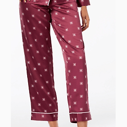 Alfani Women's Satin Pajama Pants, Size Medium