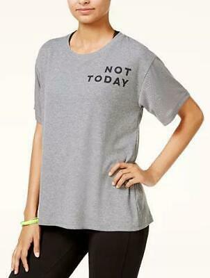 Material Girl Active Juniors Not Today Graphic T-Shirt,Small/Grey