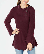 Style & Co Petites Scallop-Edge Sweater, Choose Sz/Color