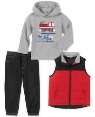 Kids Headquarters Toddler Boys 3-Pc. Red Nylon Vest, Size 3T