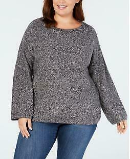 Style & Co Plus Size Relaxed Marled Sweater, Size 3X