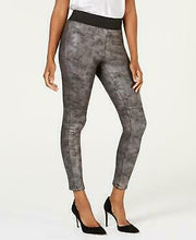 I.n.c. Shaping Pebble-Texture Faux-Leather Smoothing Leggings