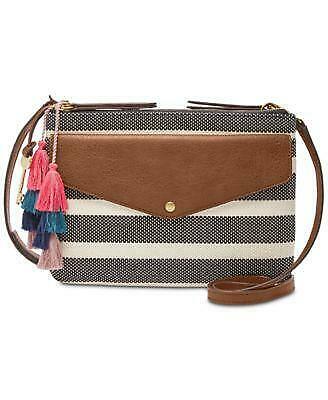 Fossil Stripe Small Crossbody MultiGold