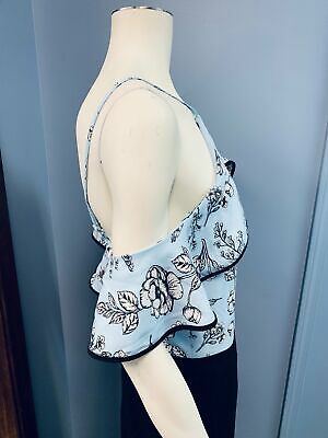 XOXO Womens Halter Floral Cold Shoulder Jumpsuit Juniors Size XXL