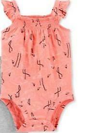 Carters Infant Girls Flamingos Bodysuit-6M/Pink