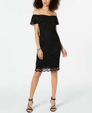 Thalia Sodi Off-the-Shoulder Lace Dress, Size Medium