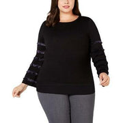 Alfani Women's Plus Size Fringe-Sleeve Sweater, Various sizes