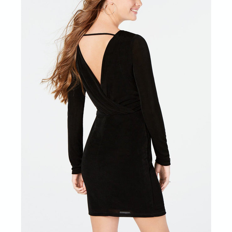 Crystal Doll Womens Slinky Open Back Cocktail Dress