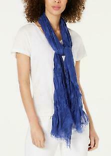 INC International Concepts Sheer Stripes Wrap One Size Blue