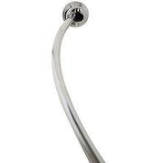 Zenna Home 50-72 in. Aluminum Dual Mount Curved Shower Rod, Choose Finish