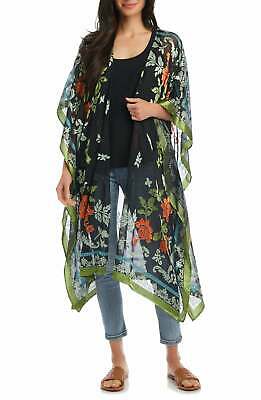 Karen Kane Womens Textured Floral Kimono, OS