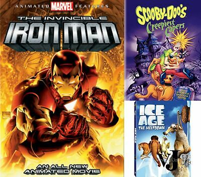 Family DVD Bundle: Scooby-Doo Creepiest, Iron Man, Ice Age: The Meltdown