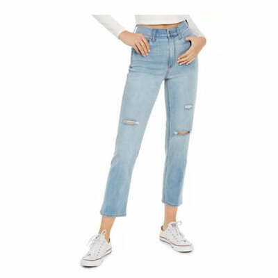 Celebrity Pink Juniors Ripped Slim Straight  High Rise Jeans, Size 15/32
