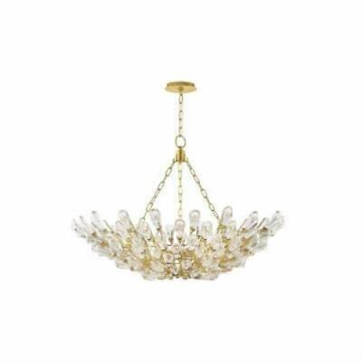 Hudson Valley Lighting 7228 Tulip 9 Light 28 Wide Crystal Chandelier Gold Leaf