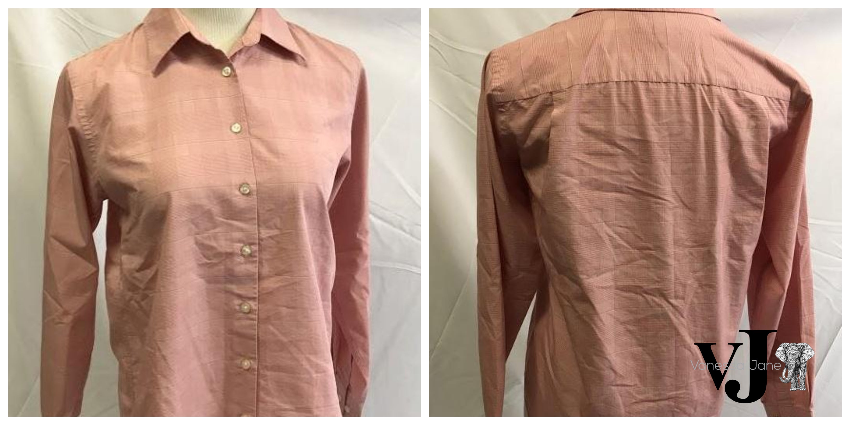 Lands End Womens Button Down Shirt, Size 6 Petite