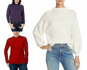 Karen Scott Womens Ribbed Trim Mock Neck Pullover Sweater