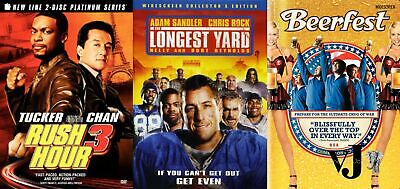 Comedy DVD 3 Pack, the Longest Yard, Beerfest, Rush Hour 3