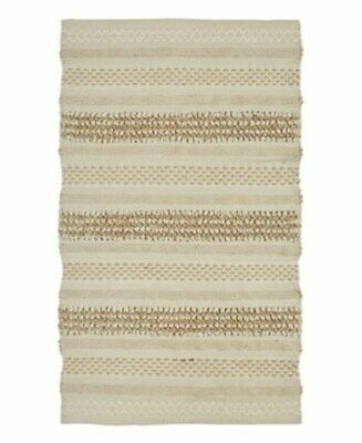 Vcny Home Cotton Jute Tufted Flatweave Scatter Rug – 27 x 45