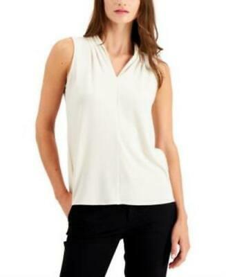 Alfani Solid V-Neck Tank Top, Size XL