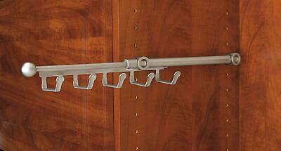 Rev-A-Shelf Belt Scarf Rack 13-3/4in Satin Nickel, PartNo CBSR-14-SN